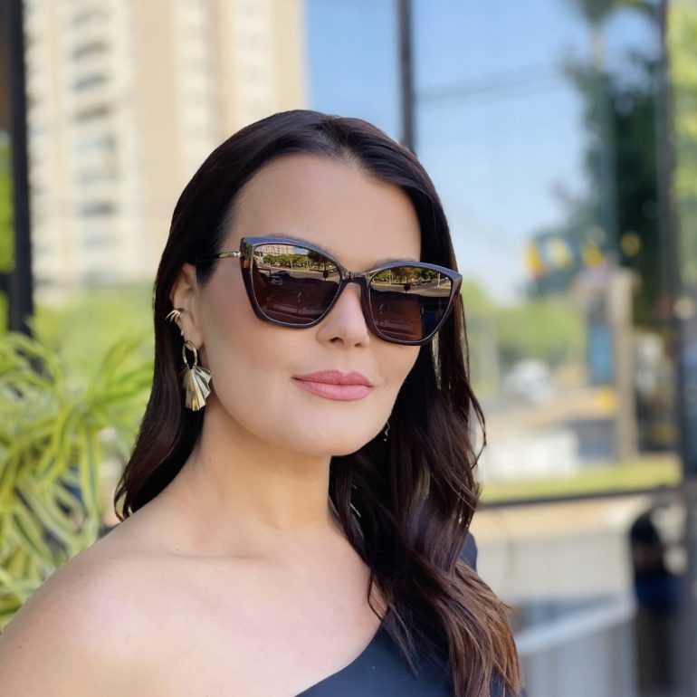 safine com br oculos feminino 2 em 1 clip on gatinho marrom dalila 2 0 5