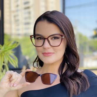 safine com br oculos feminino 2 em 1 clip on gatinho marrom dalila 2 0 6