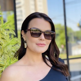 safine com br oculos feminino 2 em 1 clip on gatinho marrom transparente pamela 11