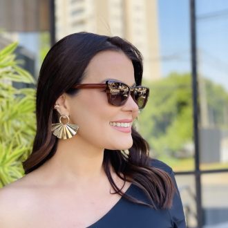 safine com br oculos feminino 2 em 1 clip on gatinho marrom transparente pamela 6