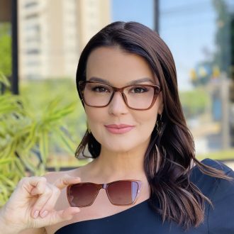 safine com br oculos feminino 2 em 1 clip on gatinho marrom transparente pamela 7