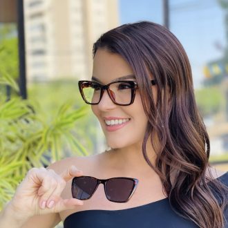 safine com br oculos feminino 2 em 1 clip on gatinho tartaruga pamela 7