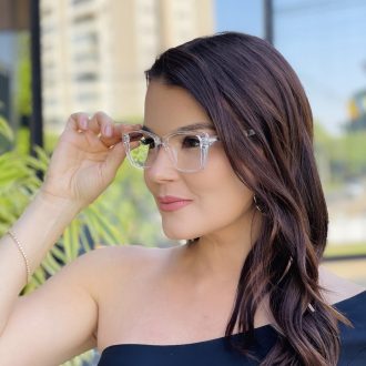 safine com br oculos feminino 2 em 1 clip on gatinho transparente pamela 10