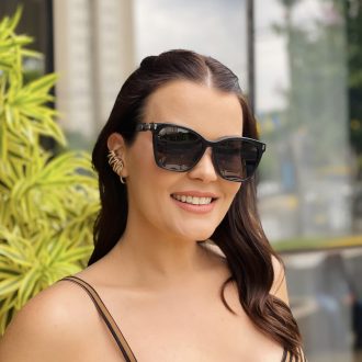 safine com br oculos feminino 2 em 1 clip on quadrado cinza luma 7