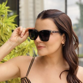 safine com br oculos feminino 2 em 1 clip on quadrado cinza luma 9