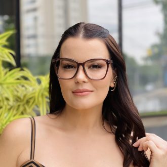 safine com br oculos feminino 2 em 1 clip on quadrado marrom luma 5