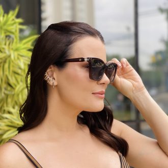 safine com br oculos feminino 2 em 1 clip on quadrado marrom luma 7