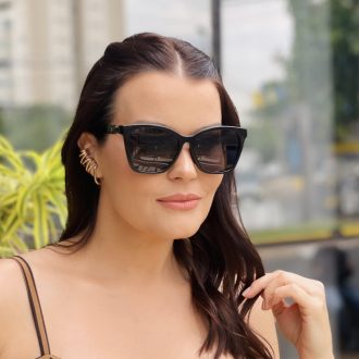 safine com br oculos feminino 2 em 1 clip on quadrado preto luma 16