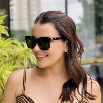 safine com br oculos feminino 2 em 1 clip on quadrado preto luma 17