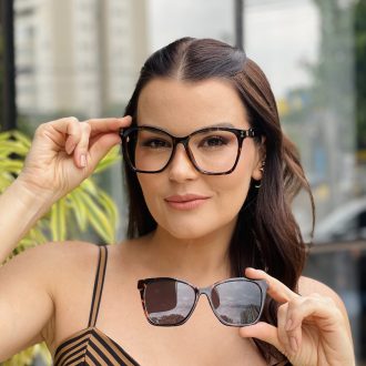 safine com br oculos feminino 2 em 1 clip on quadrado tartaruga luma