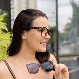 safine com br oculos feminino 2 em 1 clip on quadrado tartaruga luma 4