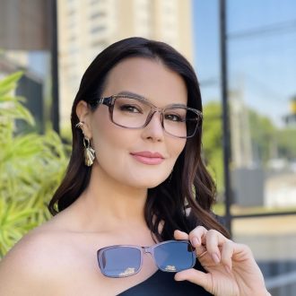 safine com br oculos feminino 2 em 1 clip on retangular cinza bruna 11