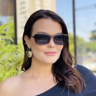 safine com br oculos feminino 2 em 1 clip on retangular cinza bruna 6