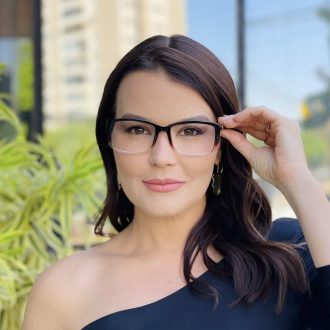 safine com br oculos feminino 2 em 1 clip on retangular marrom bruna
