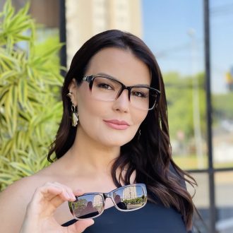 safine com br oculos feminino 2 em 1 clip on retangular marrom bruna 4