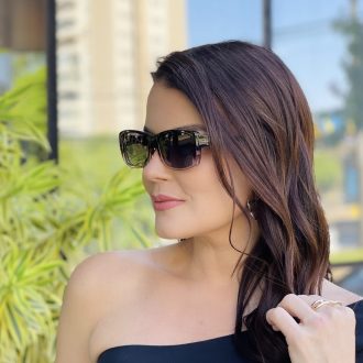 safine com br oculos feminino 2 em 1 clip on retangular marrom bruna 6