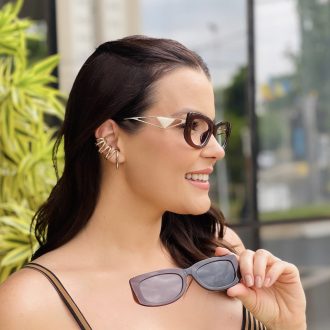 safine com br oculos feminino 2 em 1 clip on retangular marrom paty 1