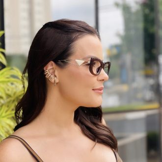 safine com br oculos feminino 2 em 1 clip on retangular marrom paty 3