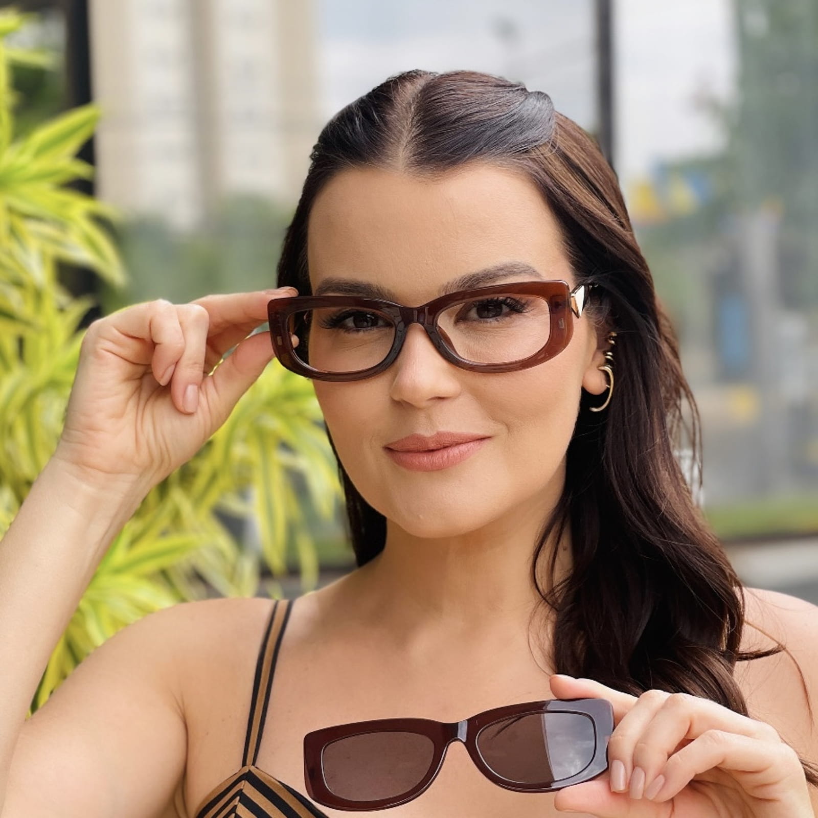 safine com br oculos feminino 2 em 1 clip on retangular marrom paty 9 safine com br oculos feminino 2 em 1 clip on retangular marrom paty 9