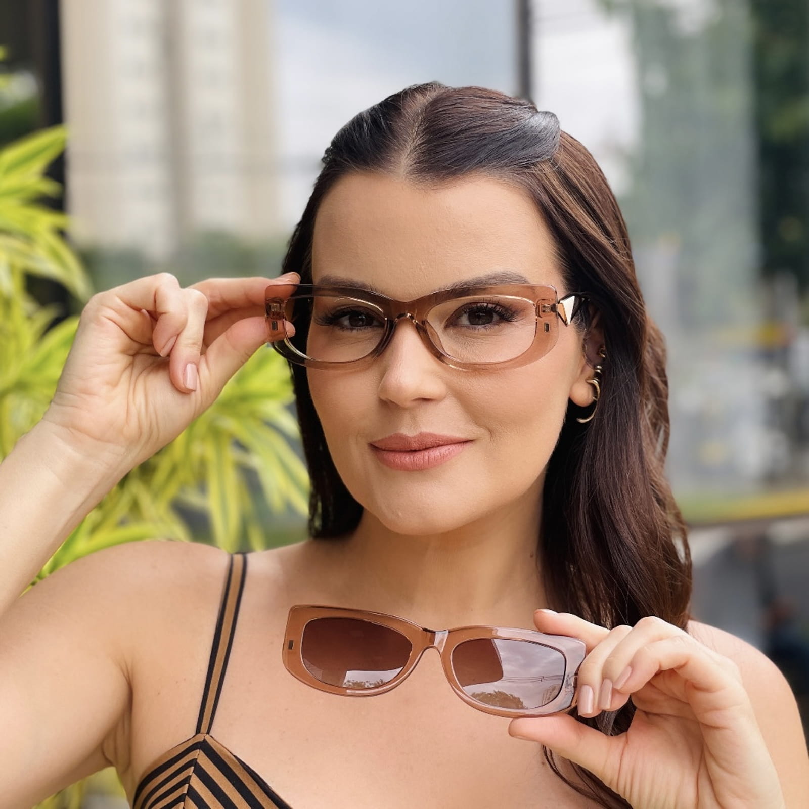 safine com br oculos feminino 2 em 1 clip on retangular marrom transparente paty 7 safine com br oculos feminino 2 em 1 clip on retangular marrom transparente paty 7