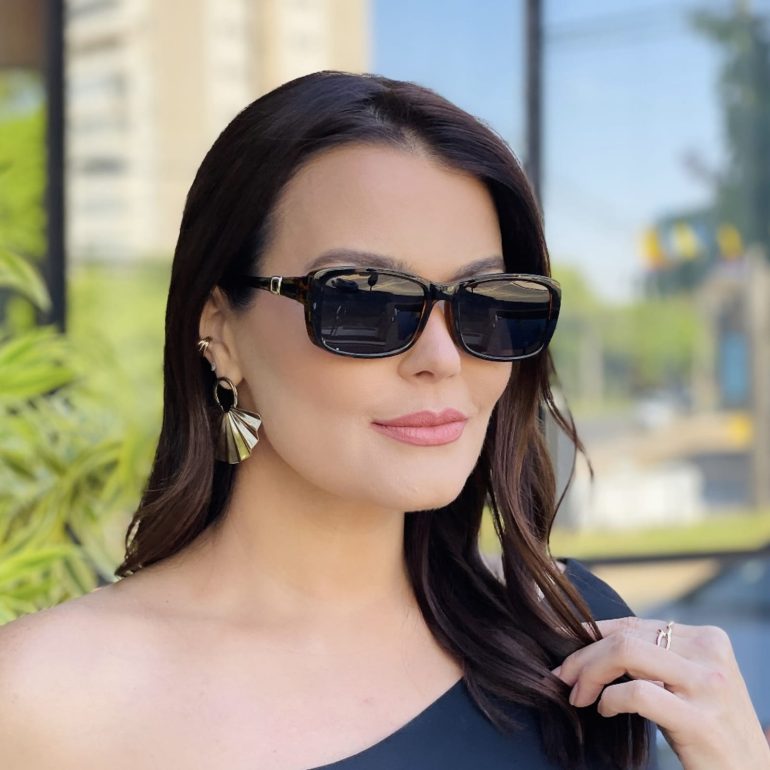 safine com br oculos feminino 2 em 1 clip on retangular preto bruna 3