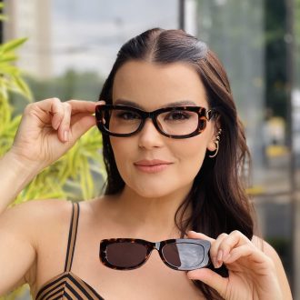 safine com br oculos feminino 2 em 1 clip on retangular tartaruga paty 3