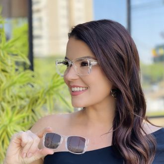 safine com br oculos feminino 2 em 1 clip on retangular transparente bruna 8