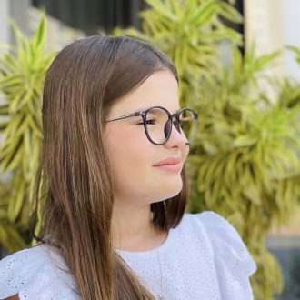 safine com br oculos infantil 2 em 1 clip on redondo cinza aninha 1