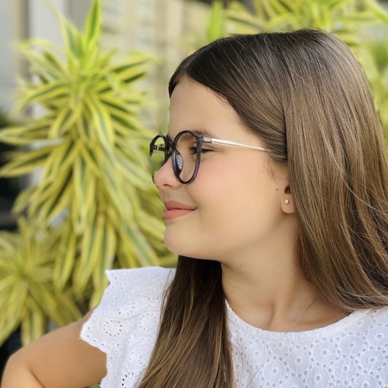 safine com br oculos infantil 2 em 1 clip on redondo cinza aninha 5