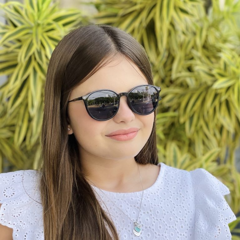 safine com br oculos infantil 2 em 1 clip on redondo cinza aninha 7