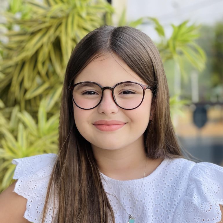 safine com br oculos infantil 2 em 1 clip on redondo marrom aninha 4