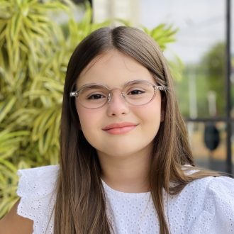 safine com br oculos infantil de grau oval cinza cica 1