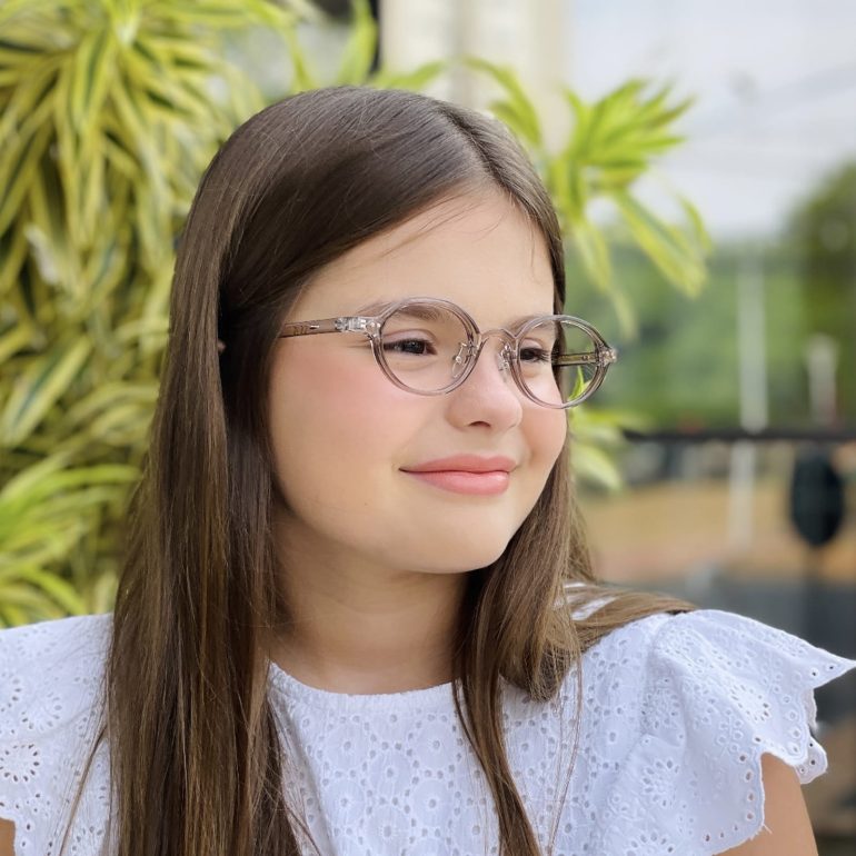 safine com br oculos infantil de grau oval cinza cica 2