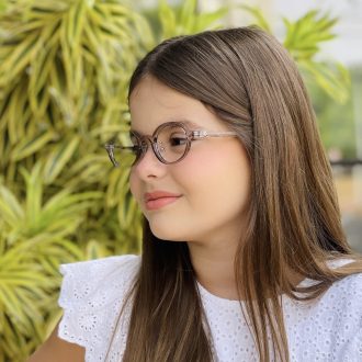 safine com br oculos infantil de grau oval cinza cica 3