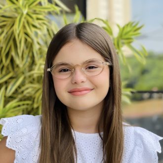 safine com br oculos infantil de grau oval marrom transparente cica 2