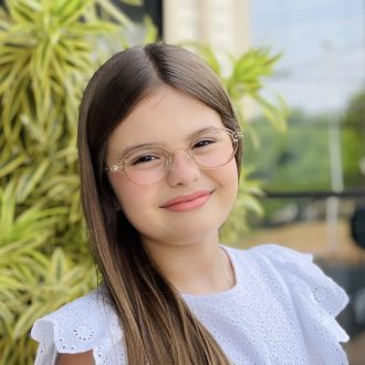 safine com br oculos infantil de grau oval marrom transparente cica 3