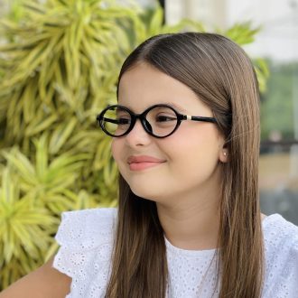 safine com br oculos infantil de grau oval preto babi 4