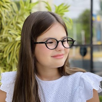 safine com br oculos infantil de grau oval preto cica 3