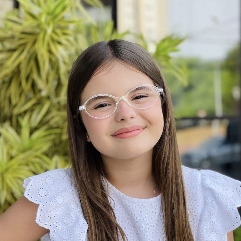 safine com br oculos infantil de grau oval transparente babi 2