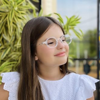 safine com br oculos infantil de grau oval transparente cica 1