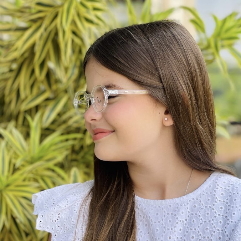 safine com br oculos infantil de grau oval transparente cica