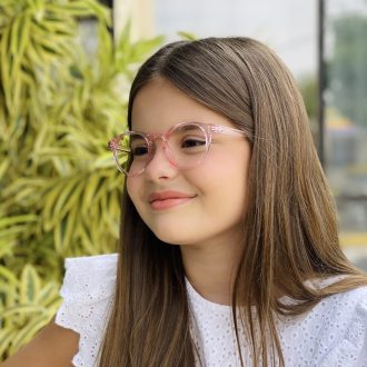 safine com br oculos infantil de grau redondo rose bia 1