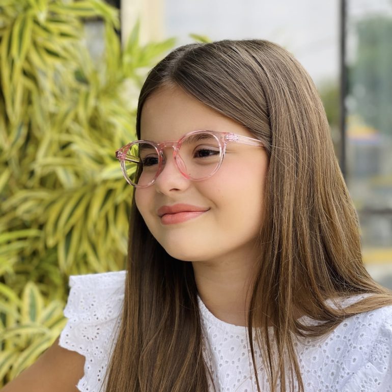 safine com br oculos infantil de grau redondo rose bia 1