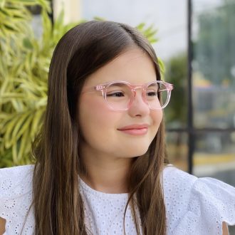 safine com br oculos infantil de grau redondo rose bia 2