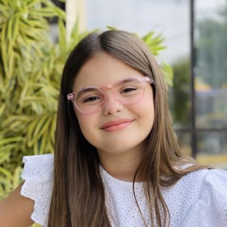 safine com br oculos infantil de grau redondo rose bia 3