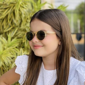 safine com br oculos infantil de sol redondo champanhe sofie 1
