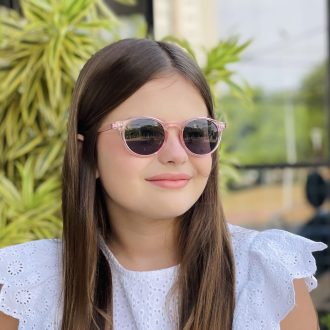 safine com br oculos infantil de sol redondo rosa sofie 1