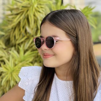 safine com br oculos infantil de sol redondo rosa sofie 3