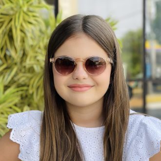 safine com br oculos infantil de sol redondo rose sofie 1