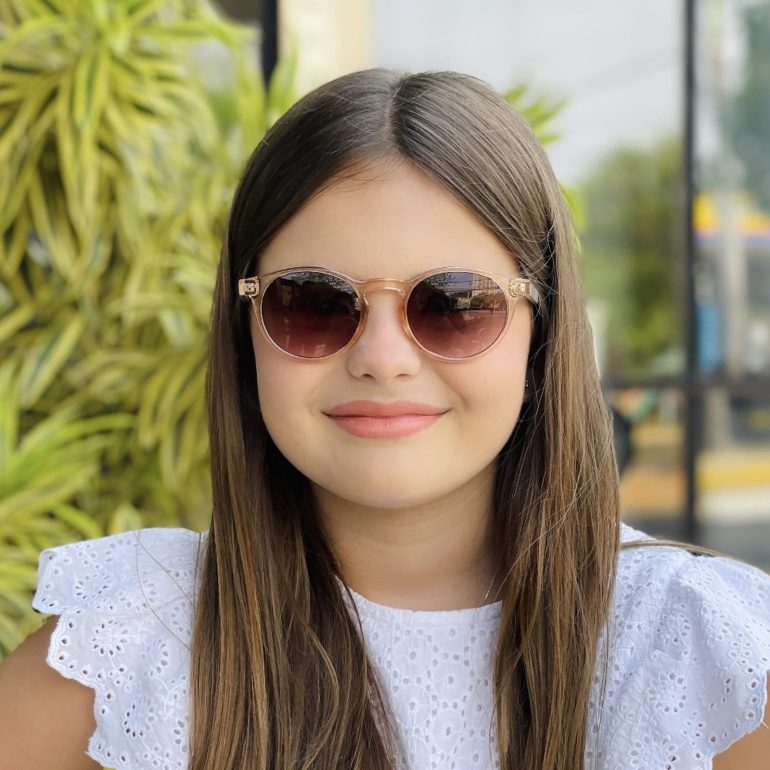 safine com br oculos infantil de sol redondo rose sofie 1
